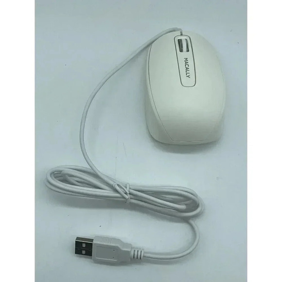 Macally USB Mouse Wired MAC Or Pc 3 Buttons Scroll Wheel MKMOUSE 1000 DPI Sensor - Picture 1 of 10
